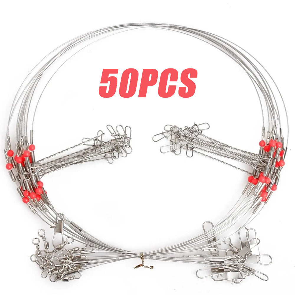 50pcs High Low Fishing Rigs with Stainless Steel Arms for Saltwater & Freshwater