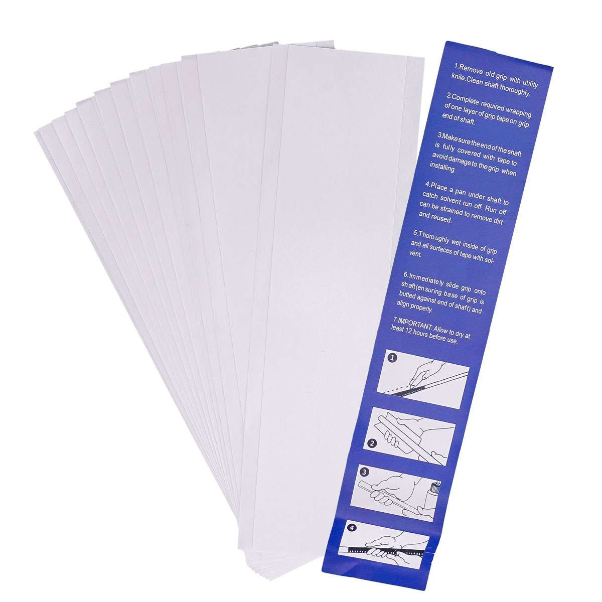 Golf Club Grip Tape Strips - Double Sided Rubber Replacement 13 Pack