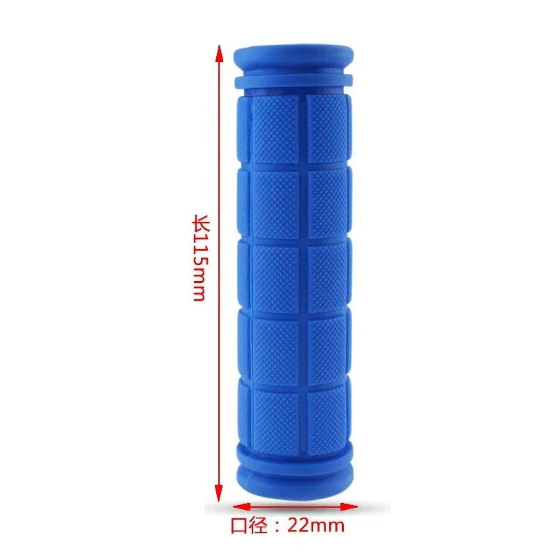 Bike Handlebar Grips - Non-Slip Soft Rubber Pair for BMX MTB Cycling
