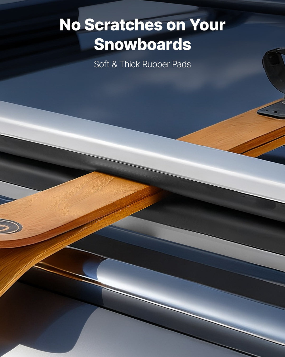 Universal Ski Snowboard Roof Rack Carrier Fits 6 Skis or 4 Snowboards