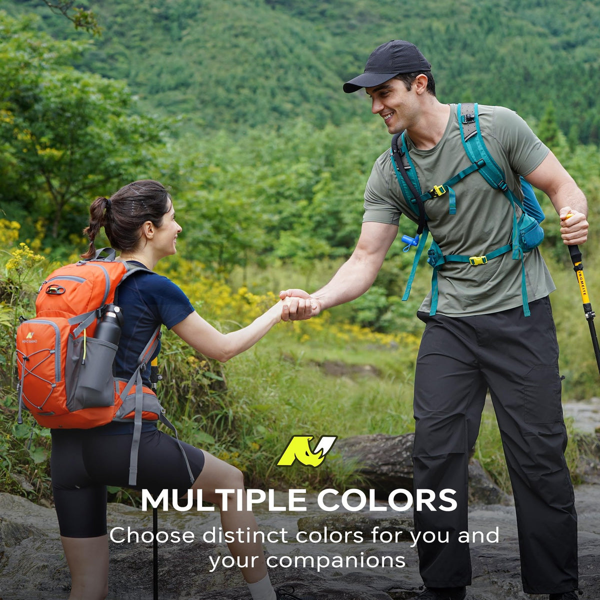 Hydration Backpack with 3L Water Bladder 18L Capacity for Hiking and Outdoor Activities