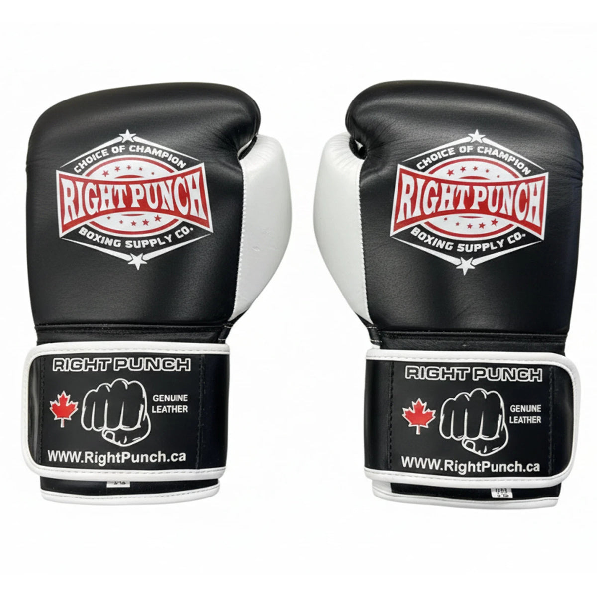 Cowhide Leather Boxing Gloves for MMA Kickboxing Training - Grey