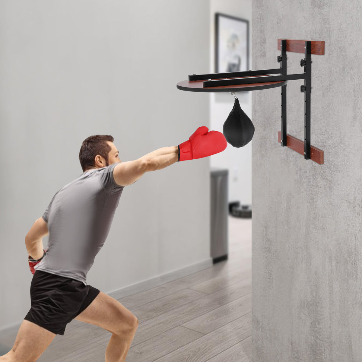 Heavy Duty Speed Bag Platform Kit for Boxing Training Wall Mount