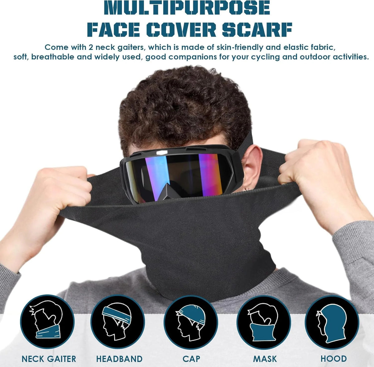 Motorcycle Goggles for ATV Dirt Bike Motocross - Impact-Resistant UV Protection
