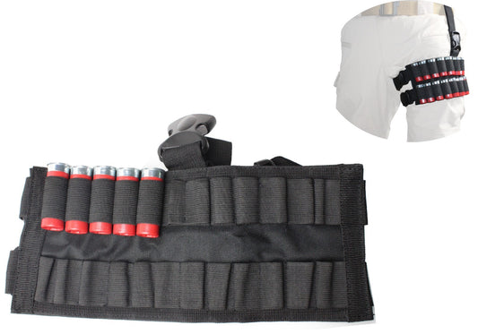 Shotgun Shell Holder Leg Belt for 12GA/20GA - Holds 24 Rounds
