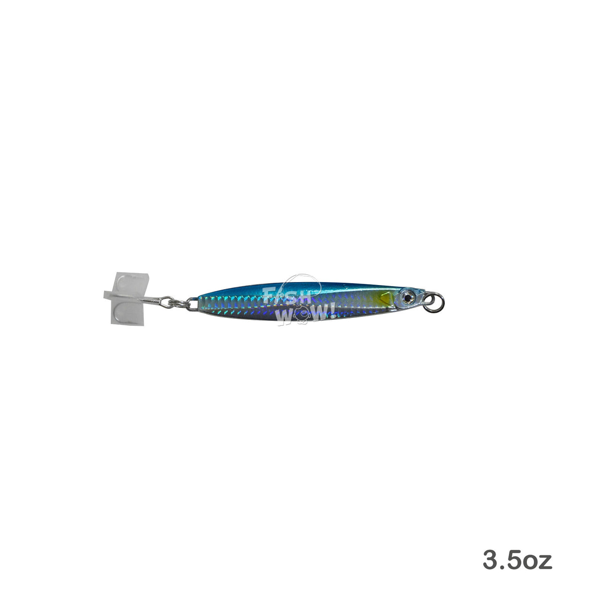 Fishing Jig 3.5oz Vertical Bait Lure with Treble Hooks - Saltwater & Freshwater