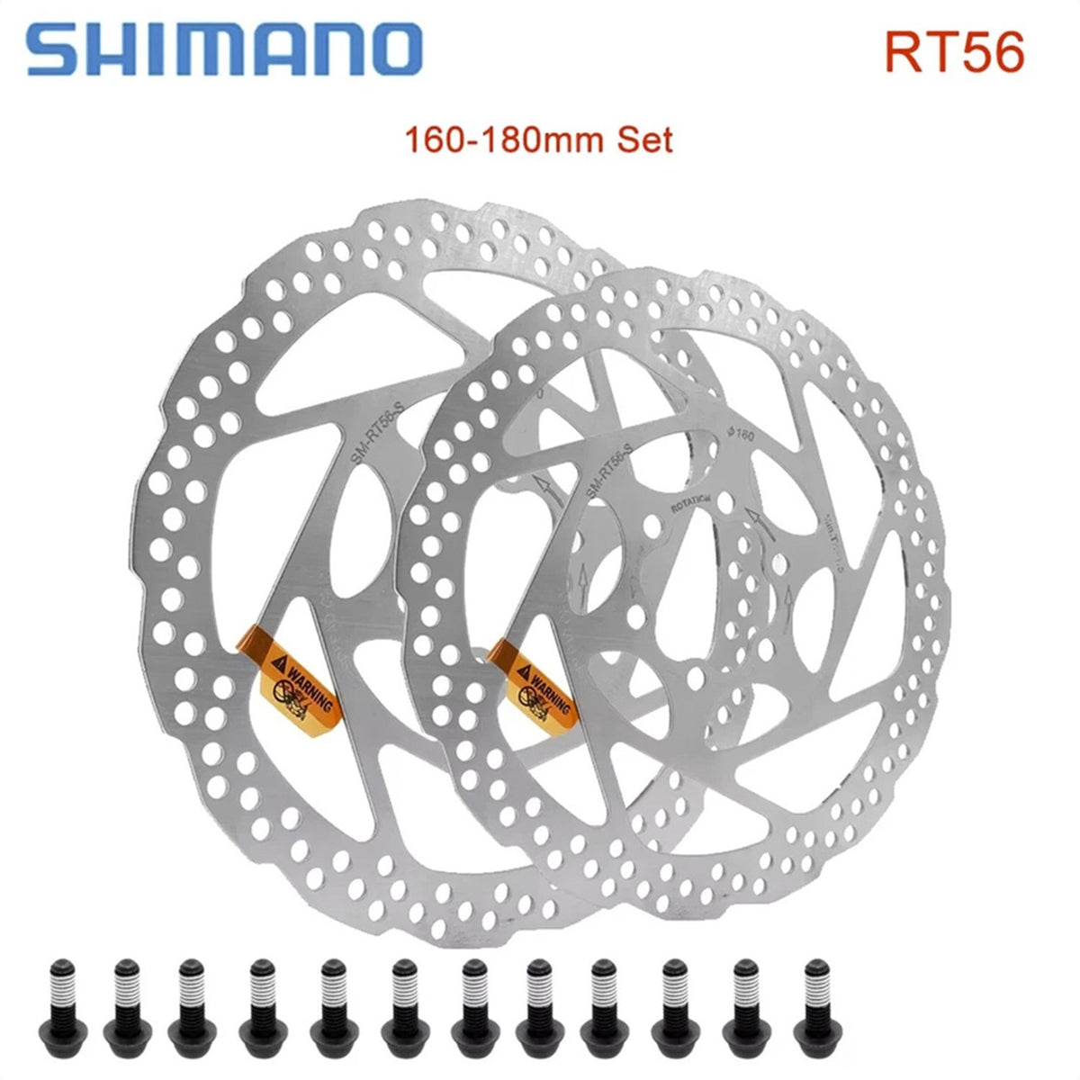 Hydraulic Disc Brake Set with 160mm Rear and 180mm Front Rotors for Mountain Bikes