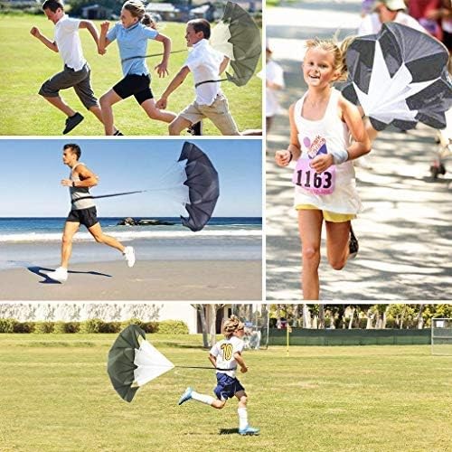 Speed Resistance Parachute for Running Training, 56 Inch Adjustable Waist Belt