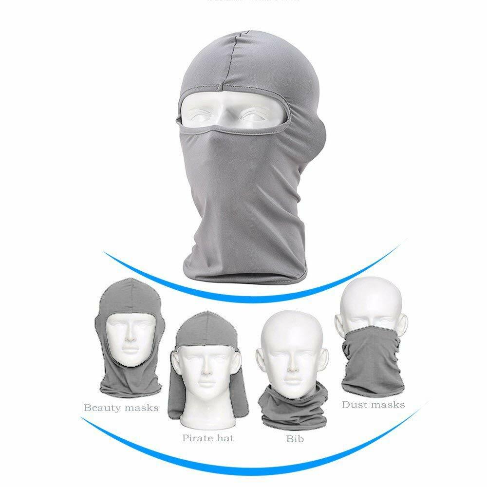 3 Pack Summer Thin Balaclava Full Face Mask UV Sun Windproof Hood