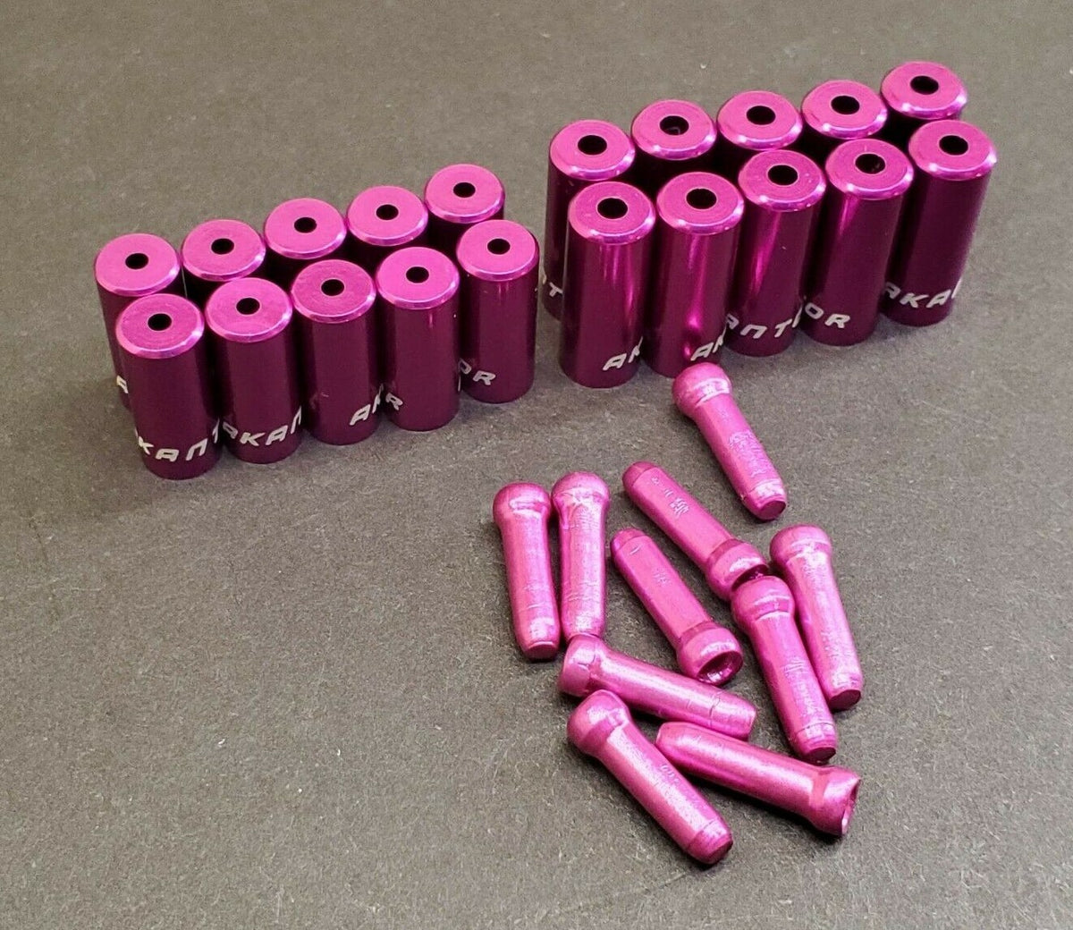 30 Pc Bicycle Cable End Caps & Ferrule Hop-Up Kit - Multiple Colors