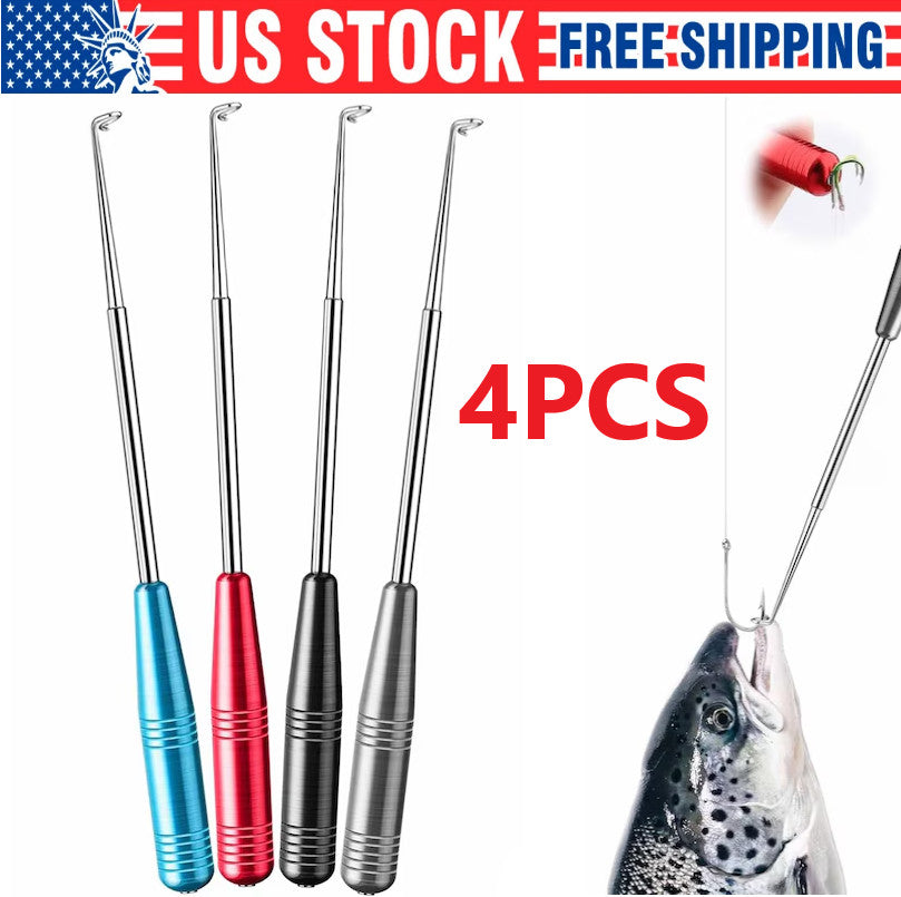 4PCS Fish Hook Quick Release Tool Set - Fishhook Remover Safety Extractor