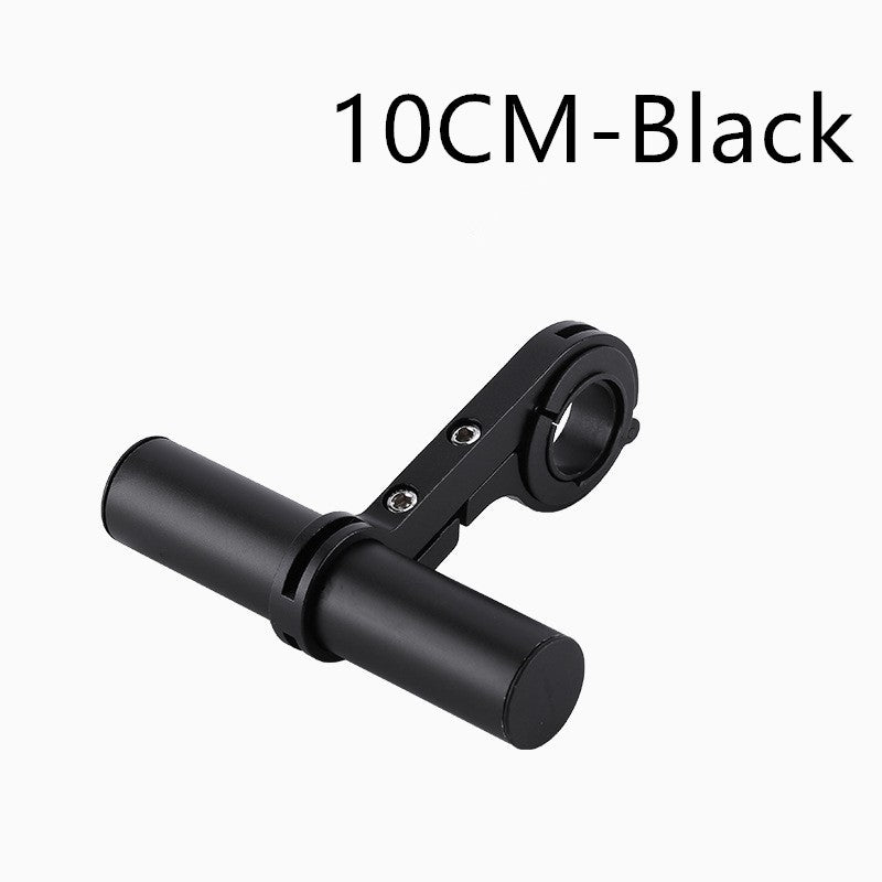 Bicycle Handlebar Extender Bar - 10cm, 20cm, 30cm Black Alloy Mount