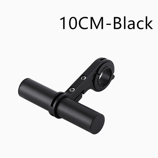 Bicycle Handlebar Extender Bar - 10cm, 20cm, 30cm Black Alloy Mount
