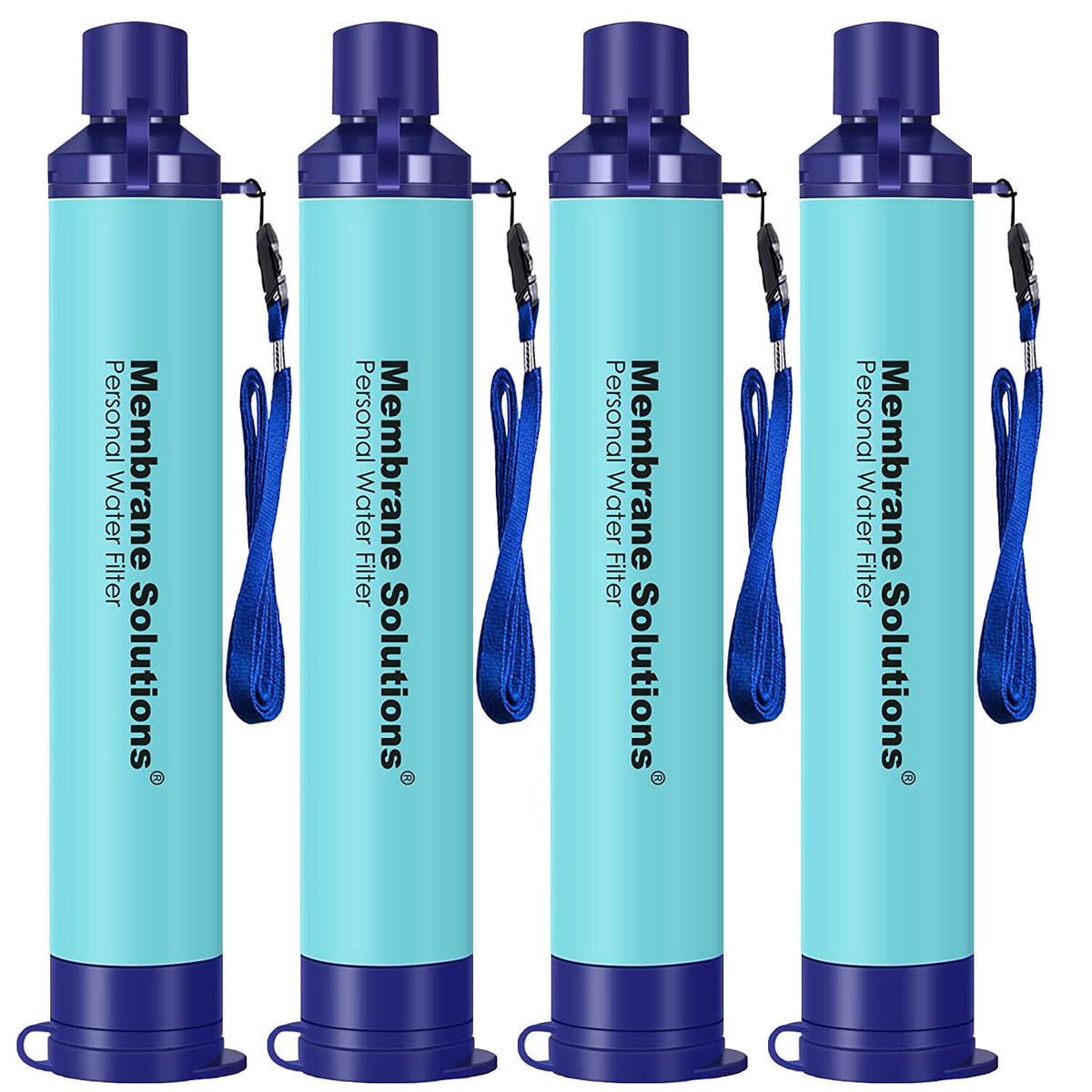 Personal Water Filter Straw with Collapsible Pouch for Emergency Survival