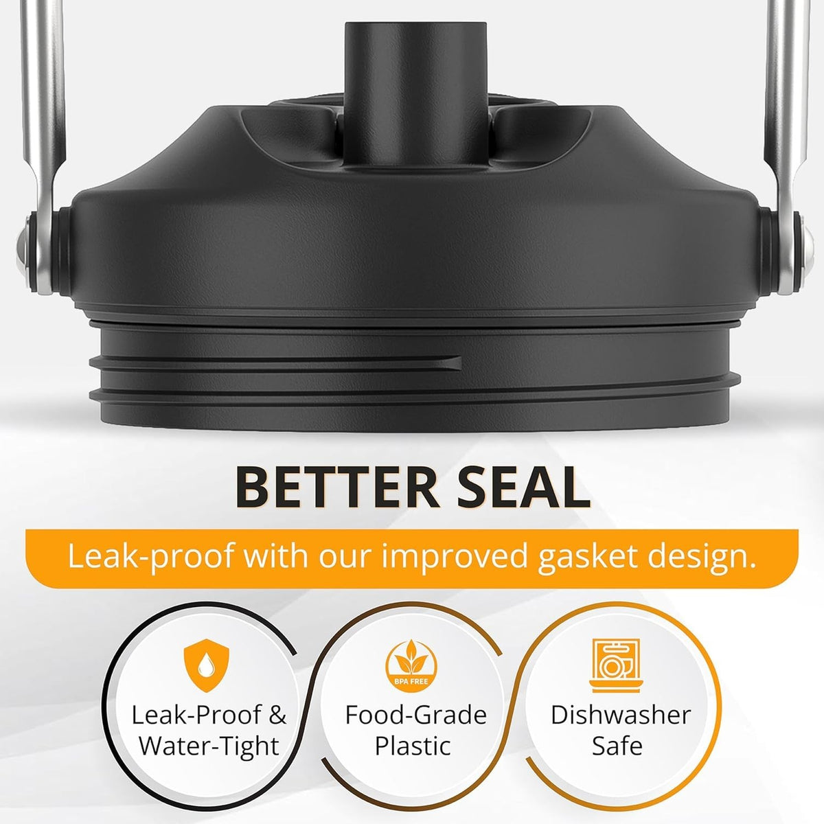 Leakproof Jug Lid for Yeti Half Gallon and One-Gallon Rambler Jugs - BPA-Free Durable Design
