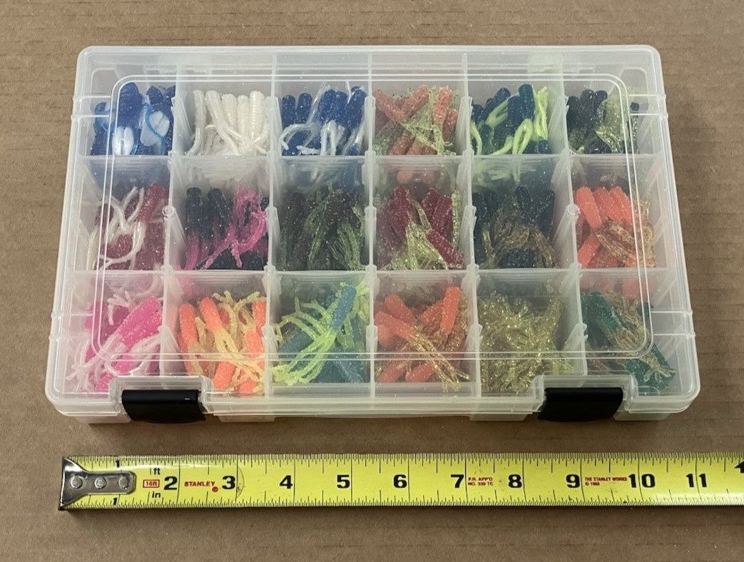 340 Pc Crappie Fishing Lure Kit with Free Tackle Box & Beavers
