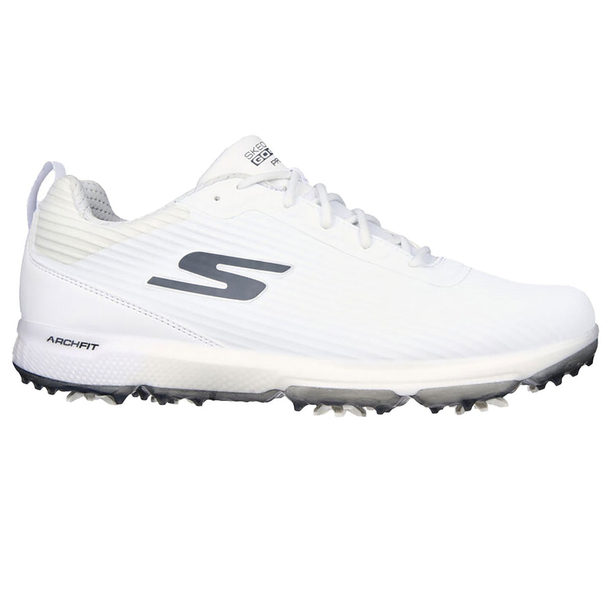 Waterproof Men’s Golf Shoes with Cushioning and Replaceable Spikes