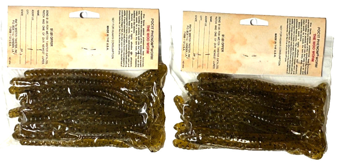 Motor Oil Black Pepper Scented Worm Set - 2 Packs, 20 Count Each