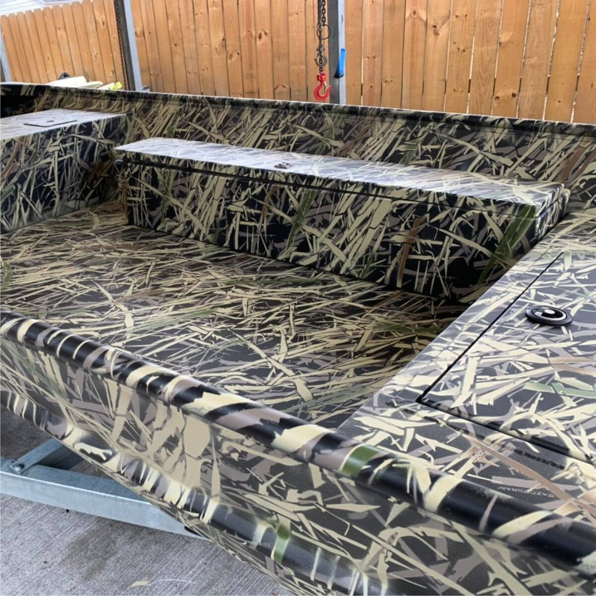 Duck Boat Camo Stencil Kit - Redleg Camo™ Grass Razor 2-Piece Set