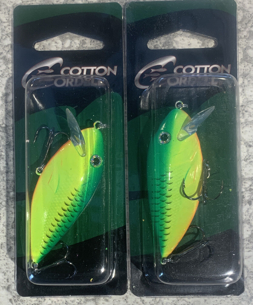 Cotton Cordell Wafer Shad Firetiger 2 Pack Fishing Baits