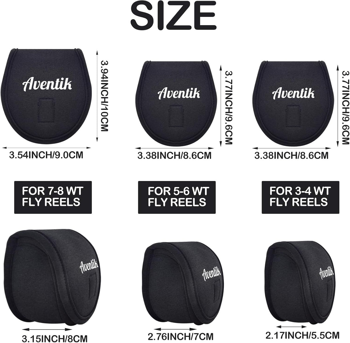 Neoprene Fly Reel Cover for 5/6 & 7/8wt Fly Reels - Waterproof Reel Protection
