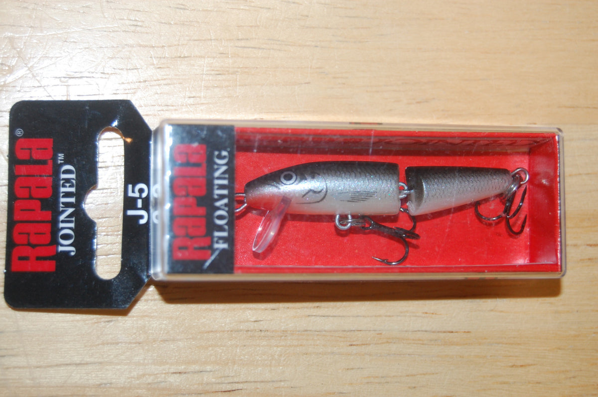 Rapala J-5 J05 S Silver Floating Minnow Lure 2" 1/8 Oz - Fishing Tackle