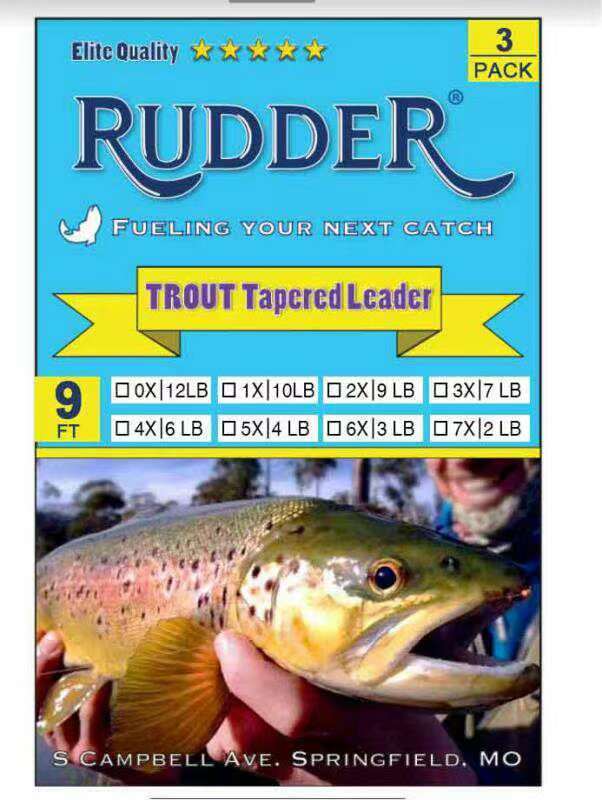 Pro Fly Fishing Tapered Leader Line Set - 7.5 or 9 FT with Loops, Multiple Sizes