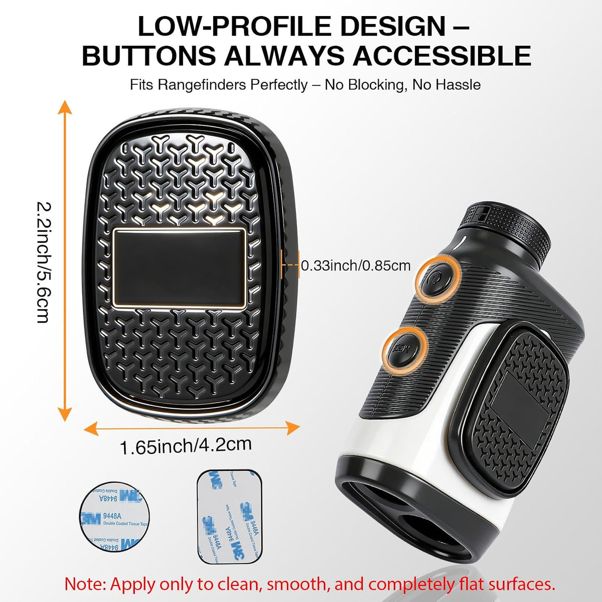 Magnetic Golf Rangefinder Holder Mount for Golf Cart & Push Cart