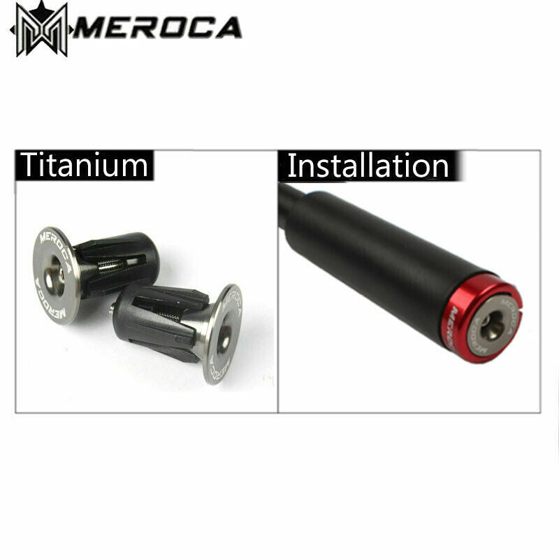 Aluminum Mountain Bike Handlebar End Plugs Set - Anti-Slip Bicycle Bar Ends