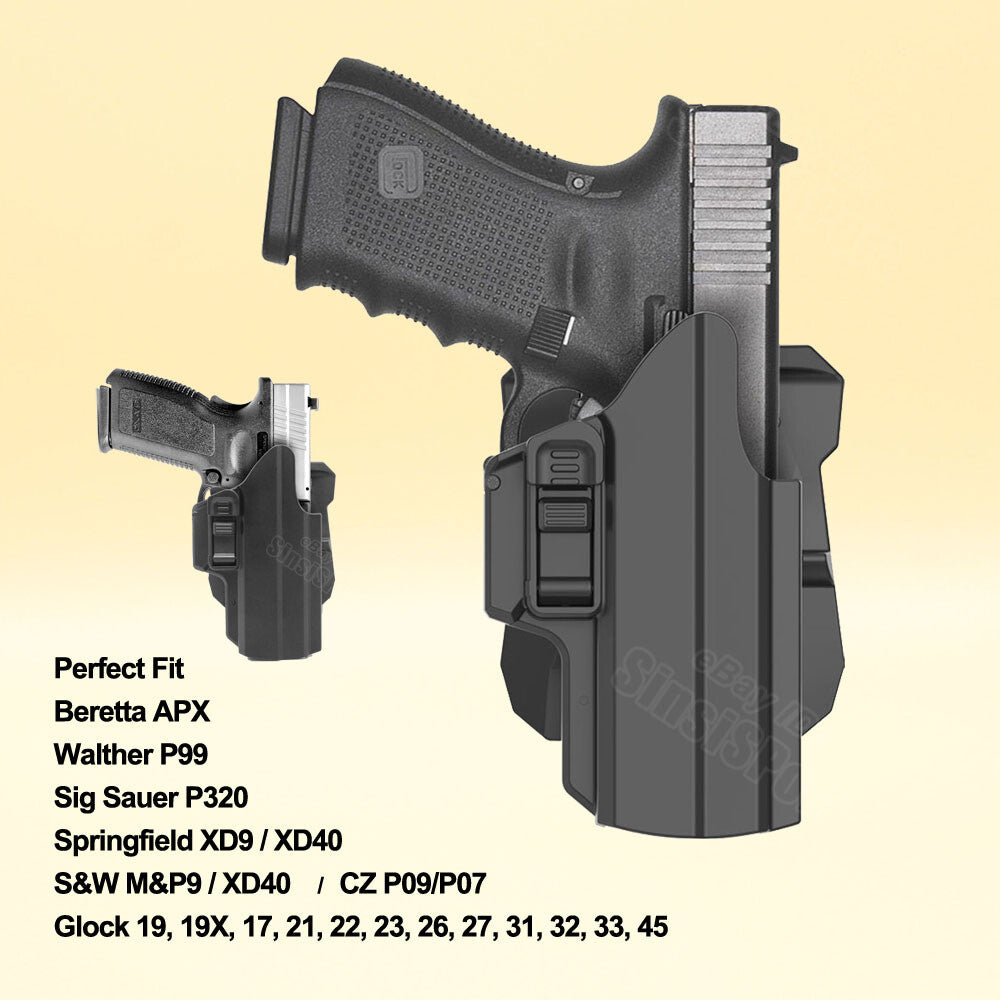 OWB Paddle Holster for Sig P320 P226 P229 P220 9mm/40 Duty Concealed Carry