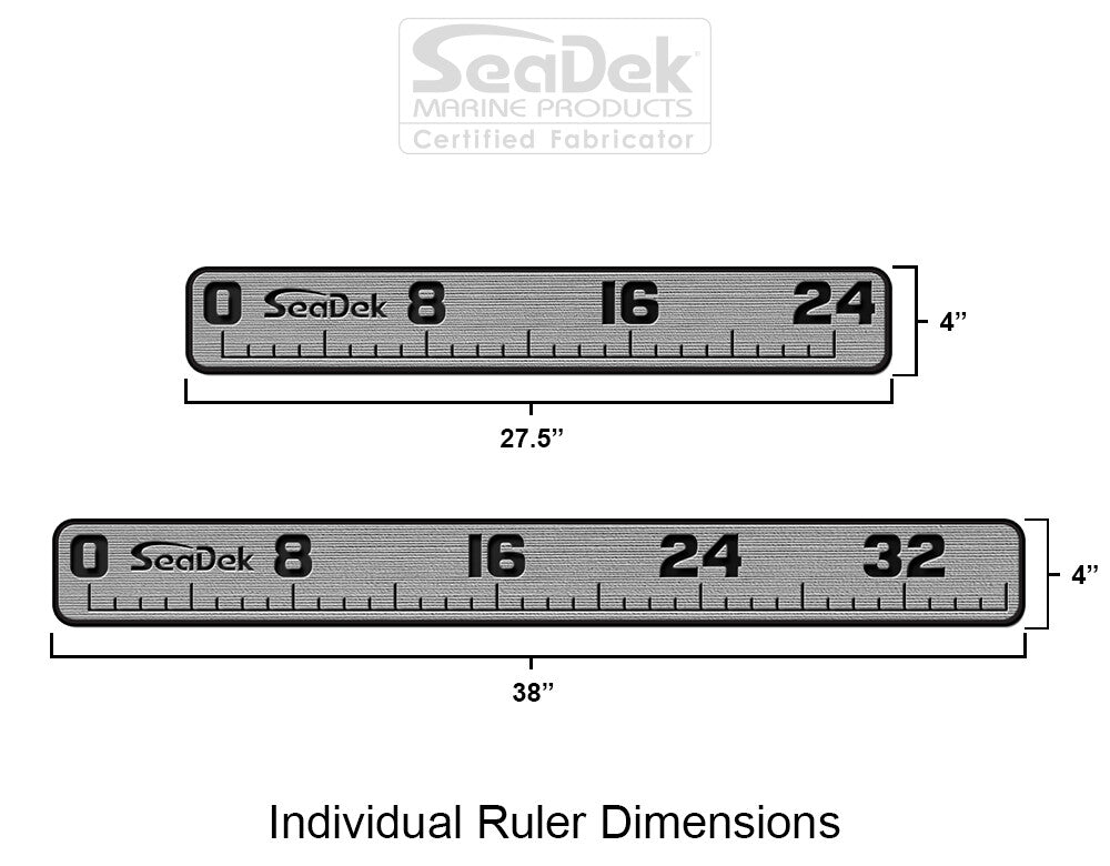 Marine Fish Ruler - EVA Non-Skid Decking Adhesive Stick-On Marine Ruler
