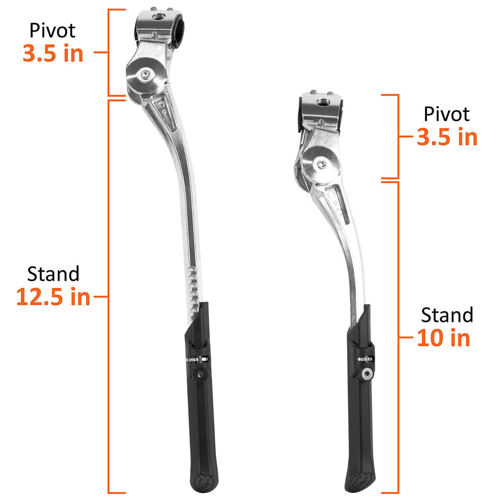 Adjustable Alloy Bicycle Kickstand for 24-28 inch Mountain, Road, MTB & BMX Bikes