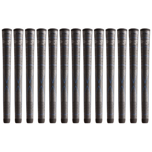 Golf Grip Set of 13 Oversize Tacky Golf Club Grips Dark Gray - Winn Dri-Tac Lite