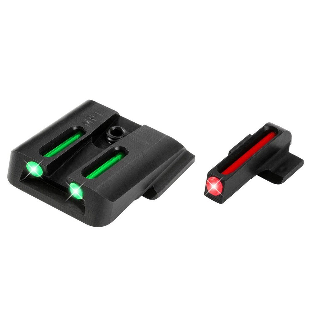 Fiber Optic Sights for Smith & Wesson M&P Shield SD9 SD40 - Red Front Green Rear