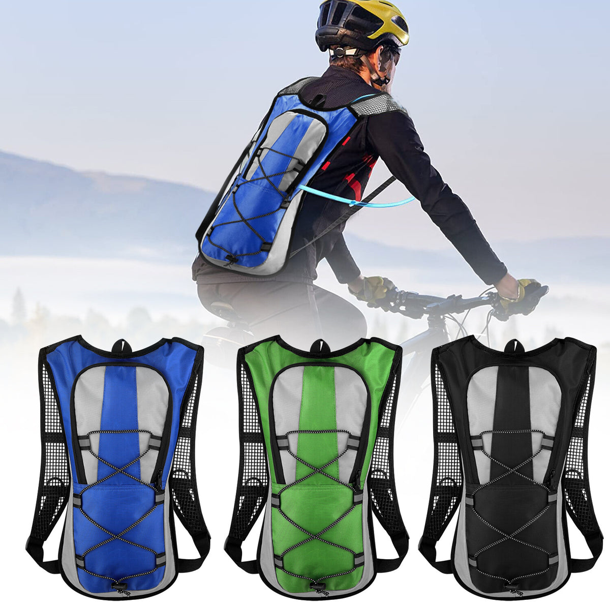 2L Outdoor Hydration Pack Backpack for Running & Hiking