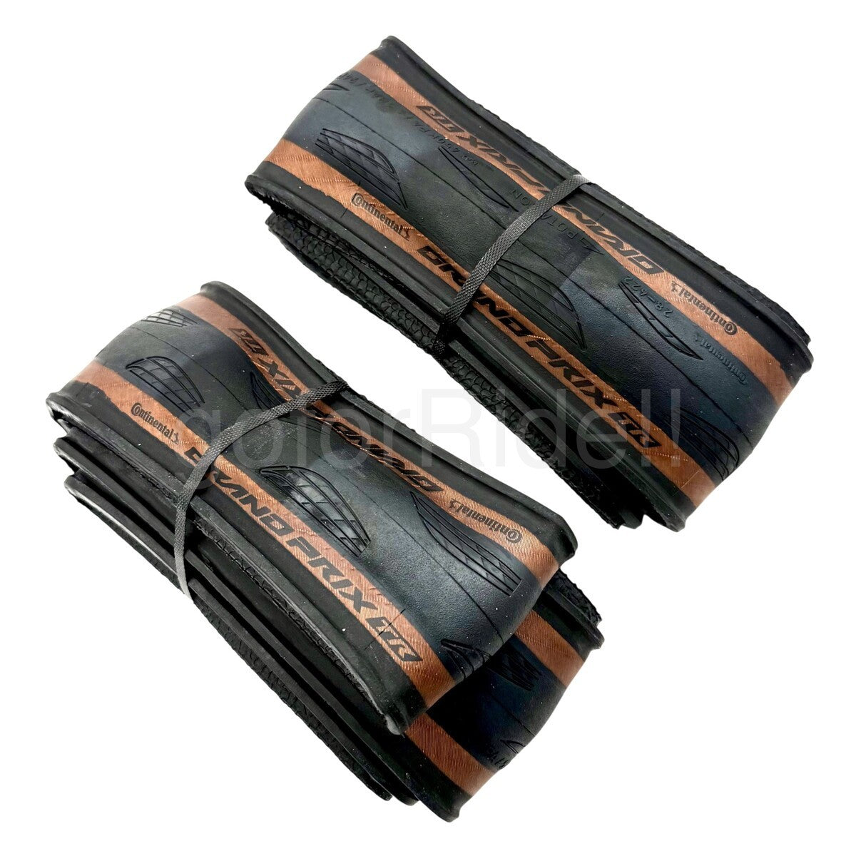 Road Bike Tubeless Tires 700x28C Black/Tan for Cycling - Pack of 2