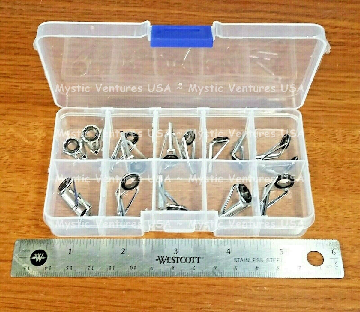 Fishing Rod Tip Repair Kit - 10 Sizes with Case for Replacing Guides