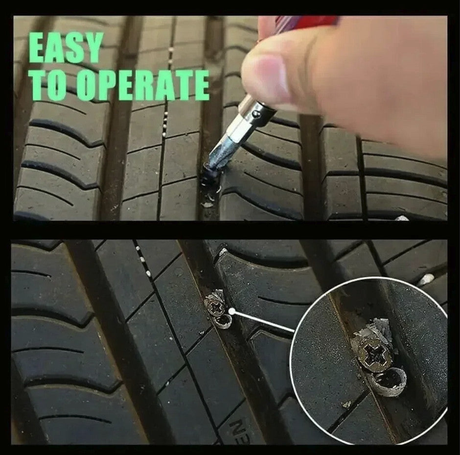 20Pcs Tire Repair Kit Car Motorcycle Puncture Fix Rubber Nails Set