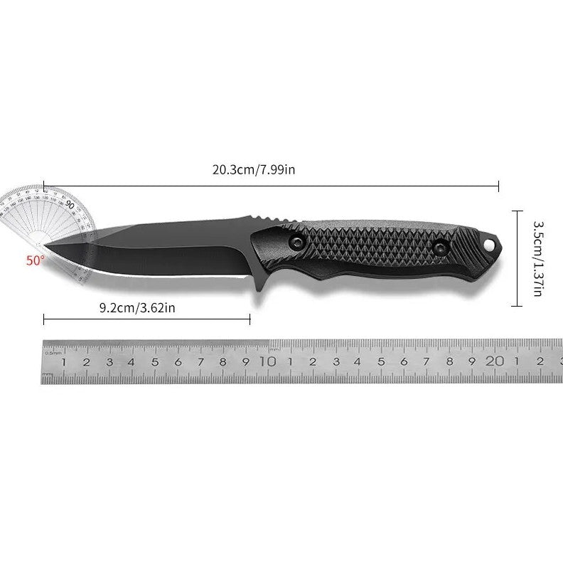 Outdoor Camping & Hunting Pocket Knife with Sheath - High Hardness Steel