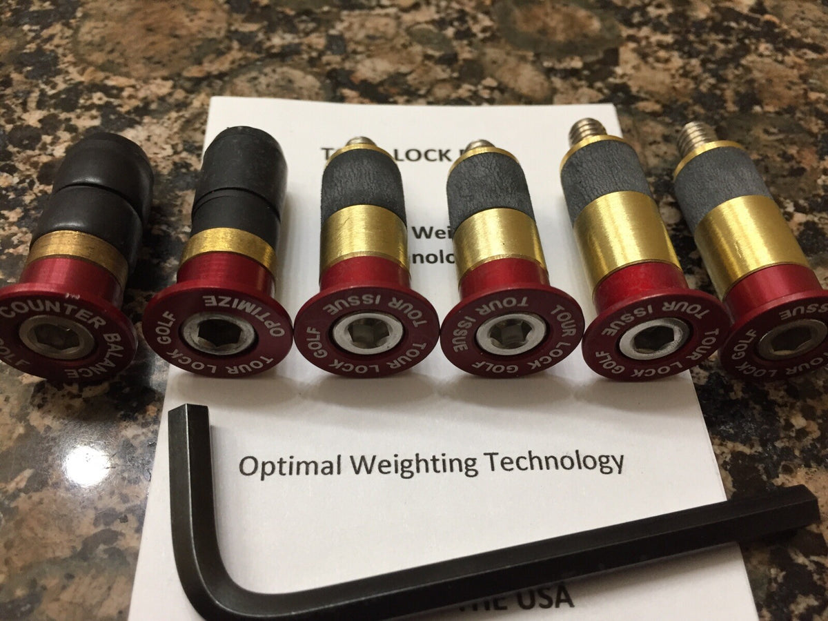 Golf Club Counter Balance Weights Set - 6-Weight Pack for Irons & Woods
