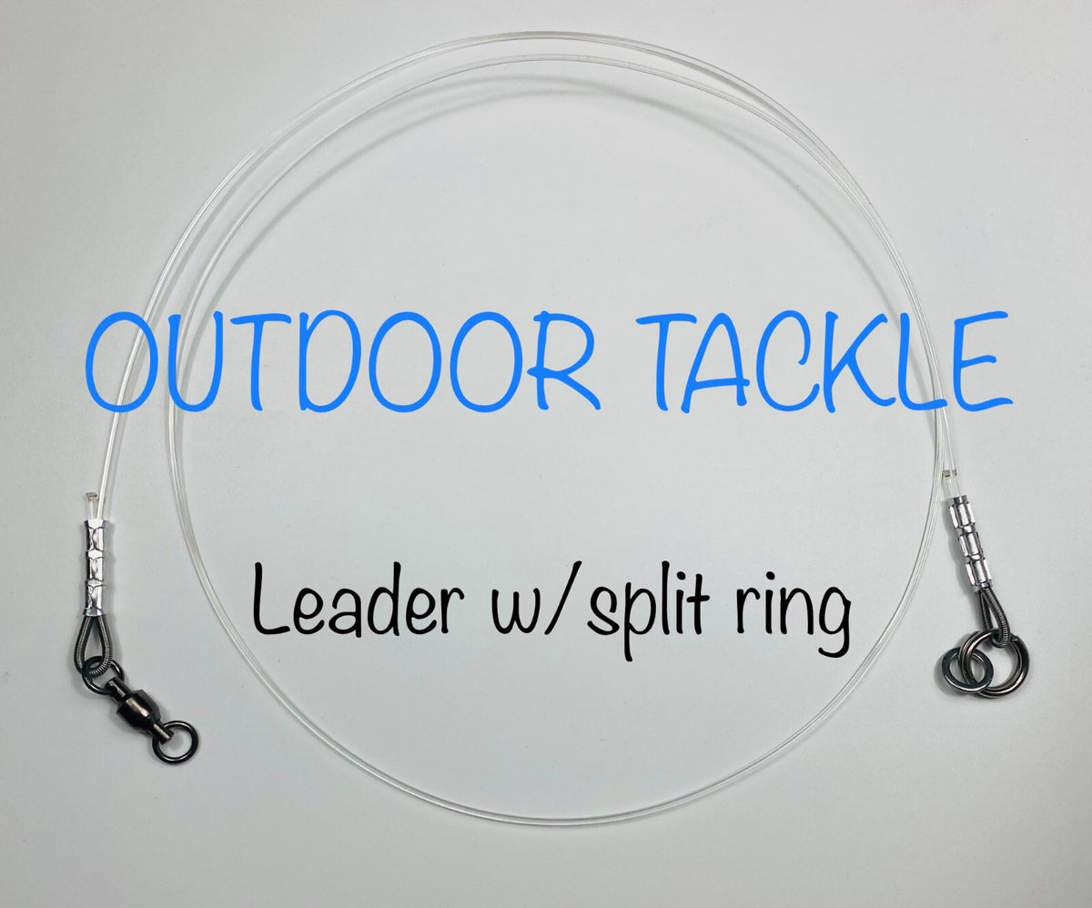 Saltwater Jig Leader Line 3Ft Abrasion Resistant Quick Change Fish Tackle