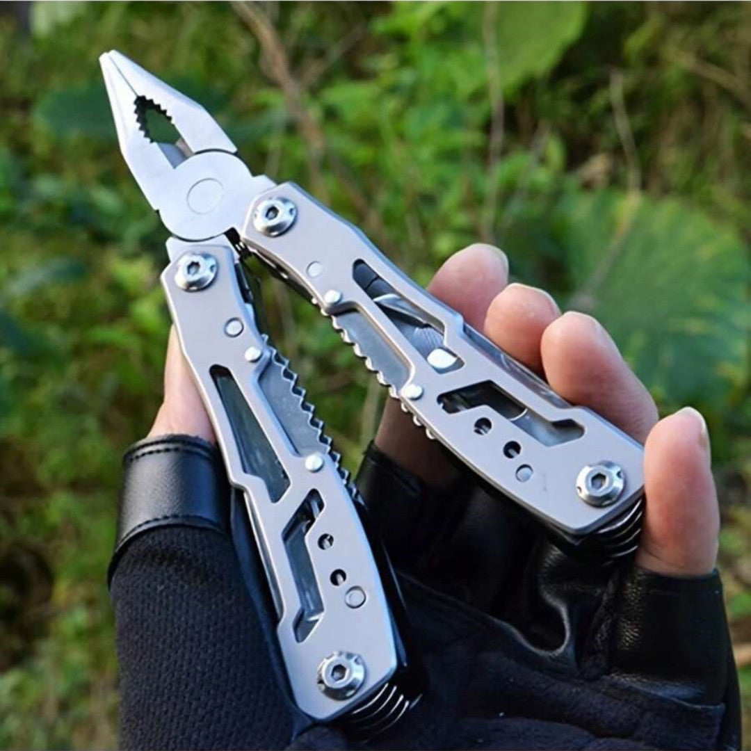 14-in-1 Mini Multi Tool Pliers Keychain Camping EDC Stainless Steel