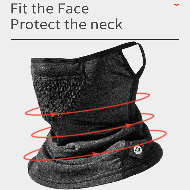 Winter Face Mask Balaclava with Hanging Ear Design Fleece Windproof Neck Gaiter