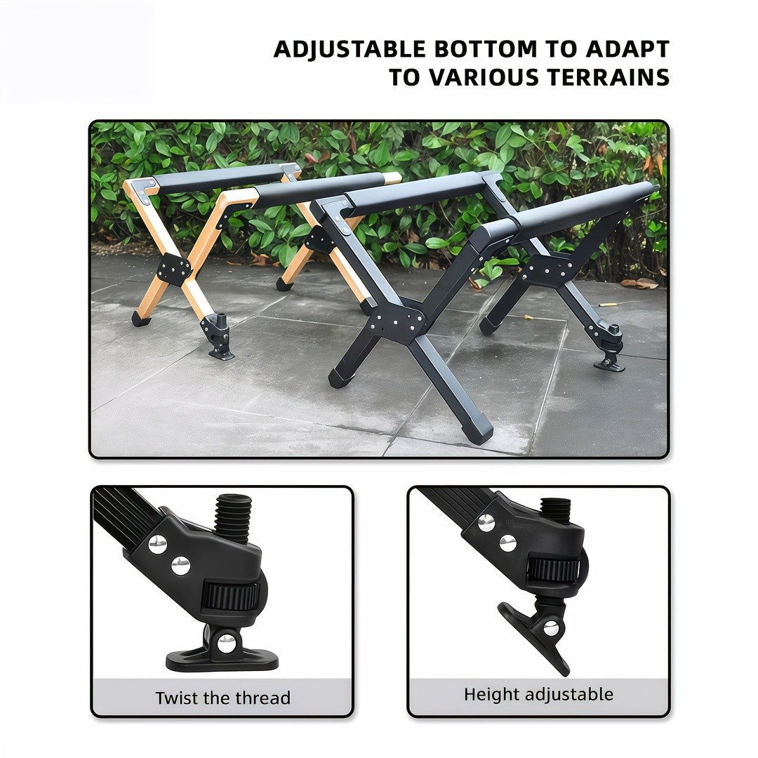 Heavy-Duty Aluminum Alloy Ice Bucket Rack with Non-Slip Base | Collapsible Outdoor Cooler Stand