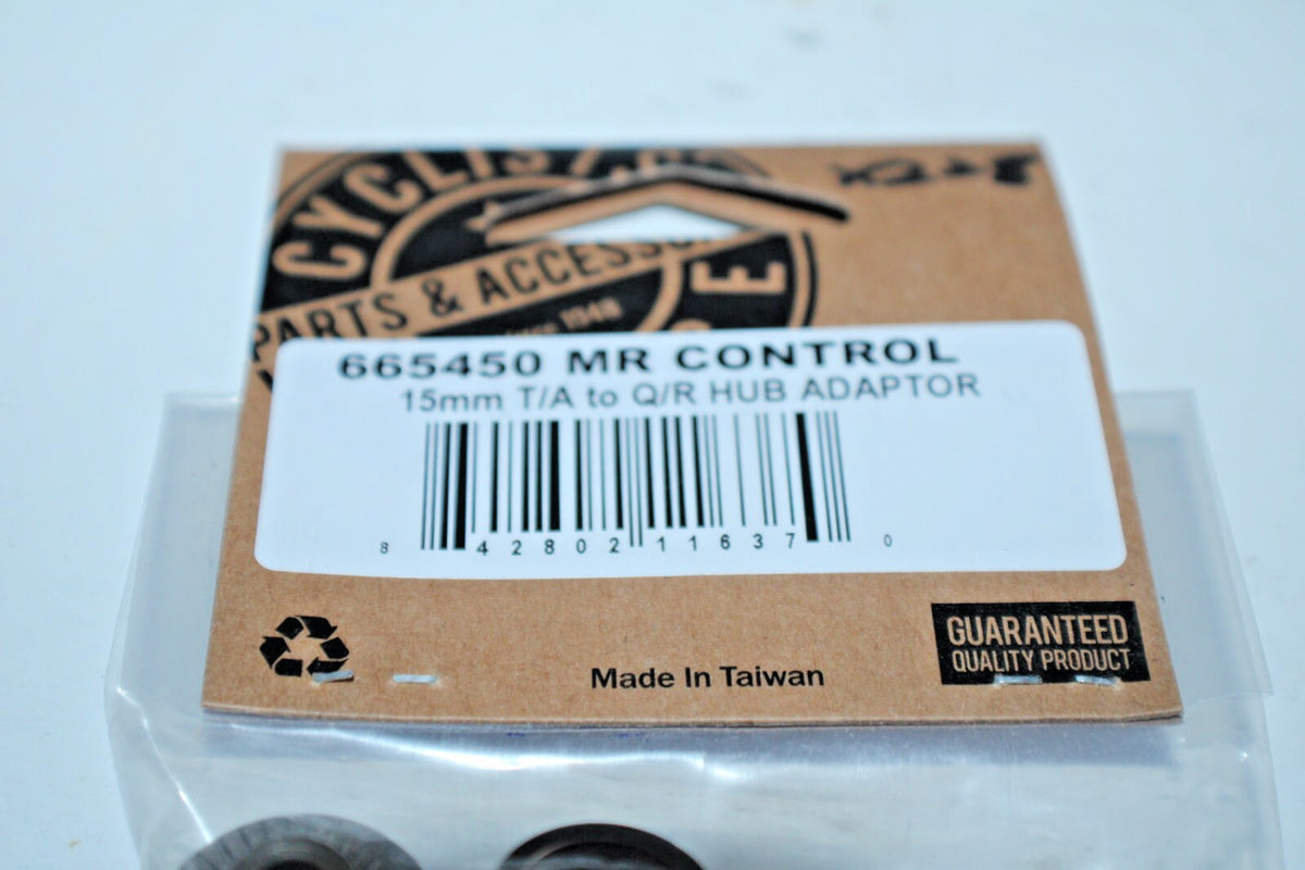 Bike Hub Conversion Adapter - 15mm Thru-Axle to Quick Release Silver