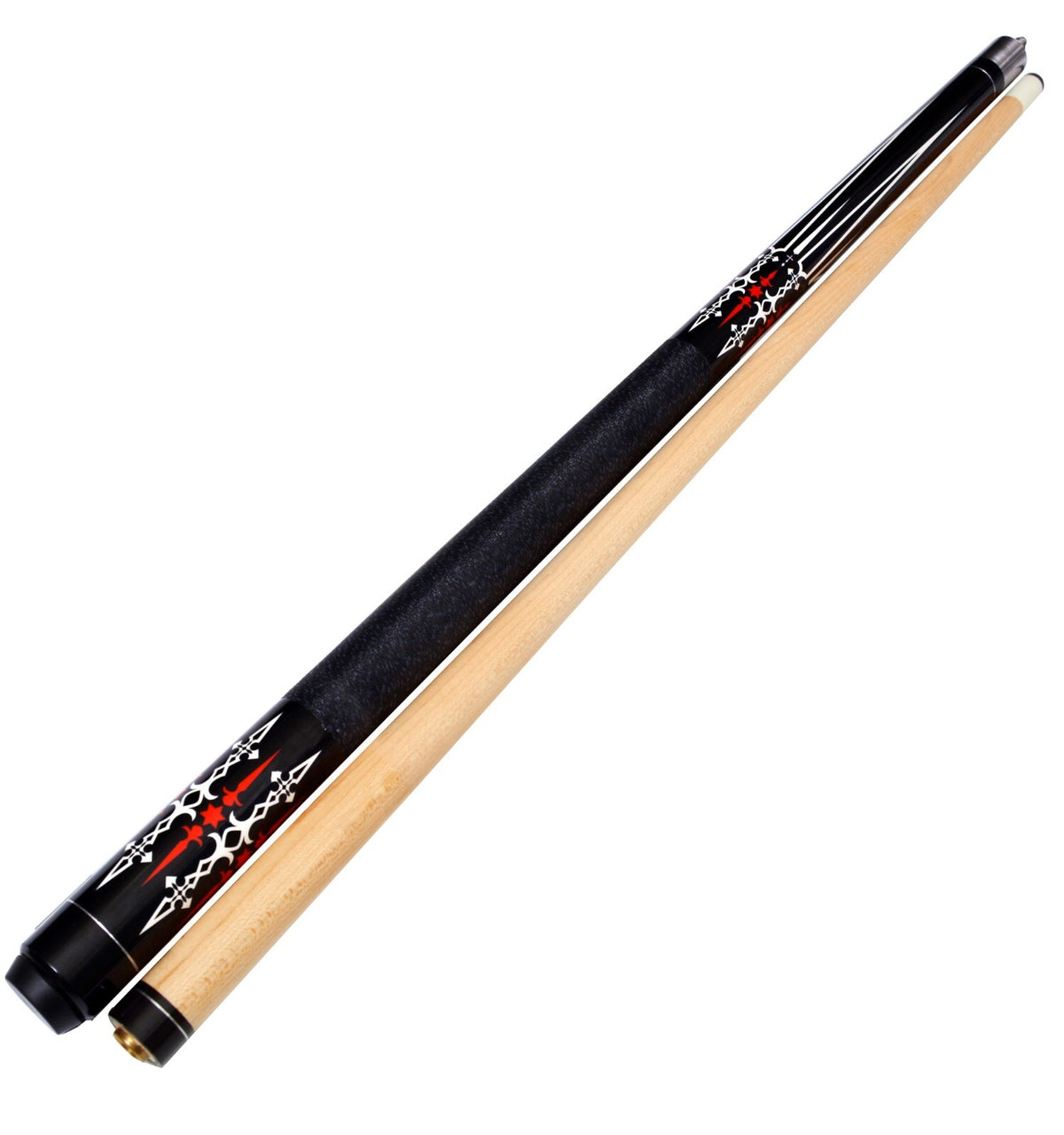 Short Maple Pool Cue Stick 48" 19 oz – Hardwood Canadian Maple, 5/16x18 Steel Joint