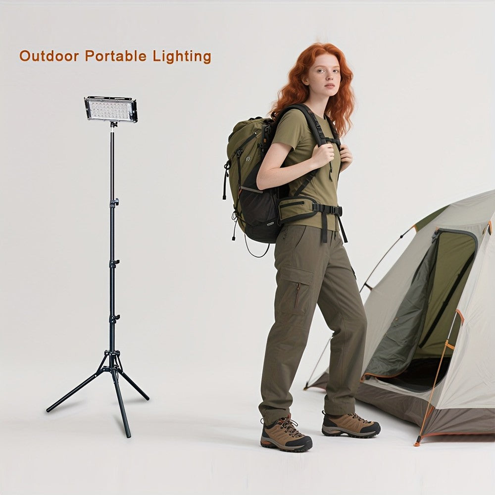 30000 Lumen Portable LED Work Light with Tripod Stand for Camping and Outdoor Use