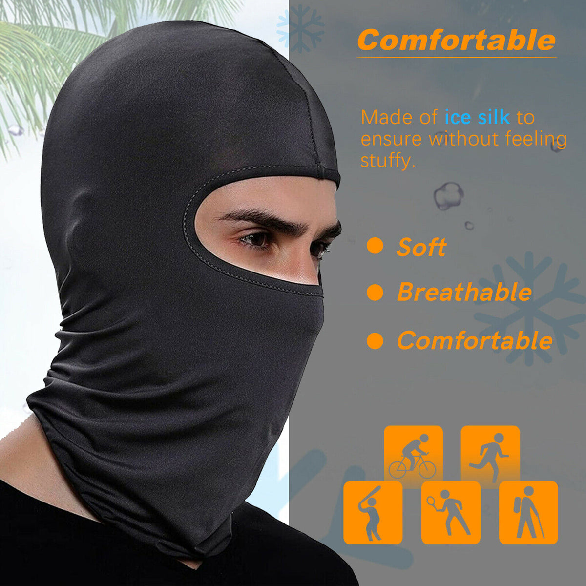 Balaclava Tactical Ski Mask UV Protection Face Cover for Men Women