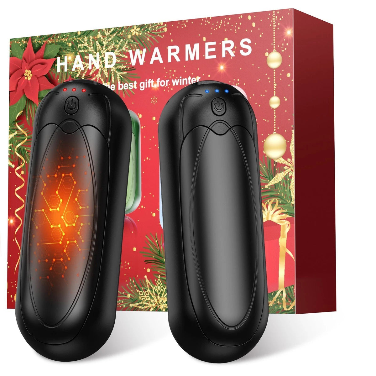Rechargeable Hand Warmers 2 Pack with 3 Heat Levels, Portable USB 4000mAh