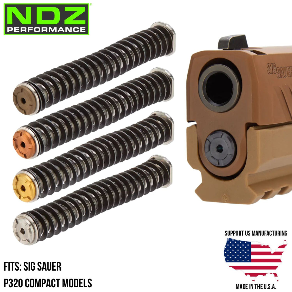 Sig Sauer P320 Compact Stainless Steel Guide Rod Assembly with ISMI Springs